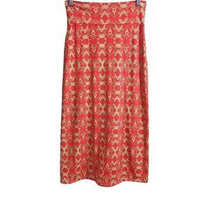 First Love June Adel Peach, Orange, A-line Skirt. Size Medium